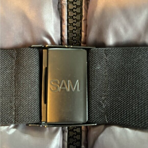 SAM. SOHO Quilted Puffer Gray Coat Jacket size L - Picture 11 of 12